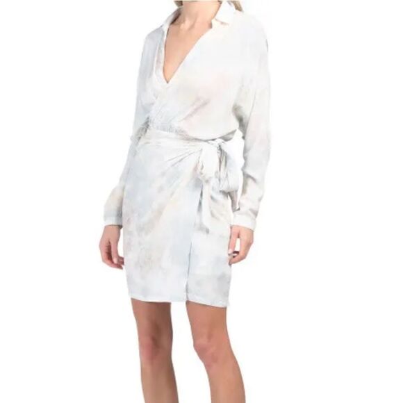 Young Fabulous & Broke Raine Tie Dye Wrap Dress Women Size S - Picture 1 of 14